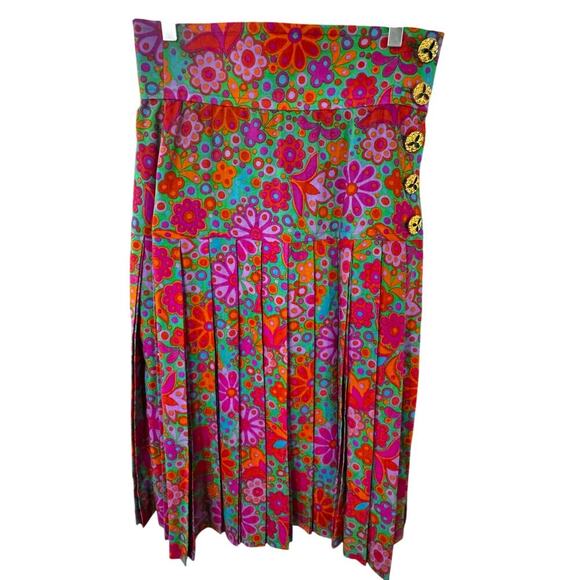 Yves Saint Laurent Rive Gauche Wool Pleated Skirt|Size 42|Made in France Vintage - Picture 1 of 6